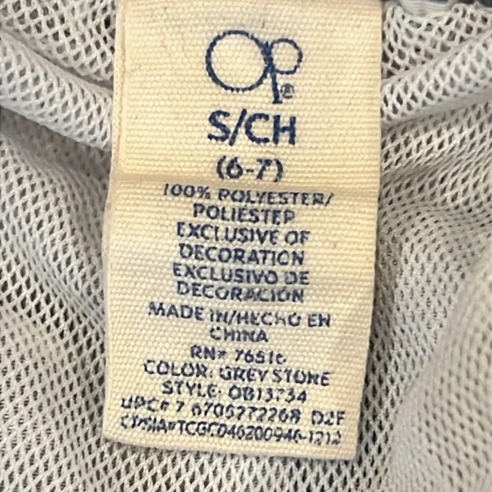OP Board Shorts Skulls Small (6-7) Elastic Waistline Drawstring Cargo Pocket